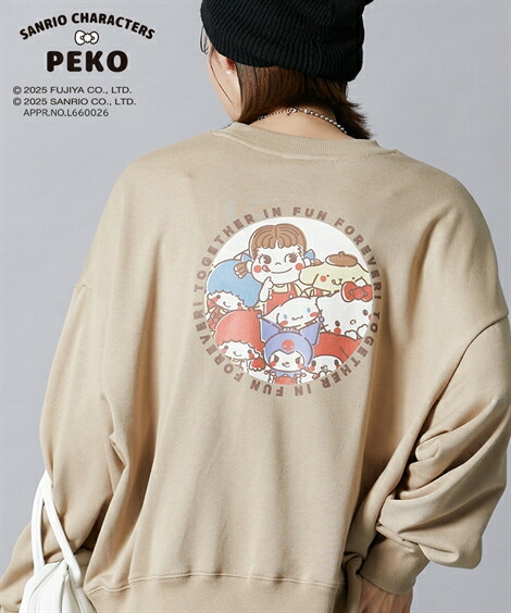 楽天市場】トレーナー スウェット レディース PEKO＆SANRIO ドロップ