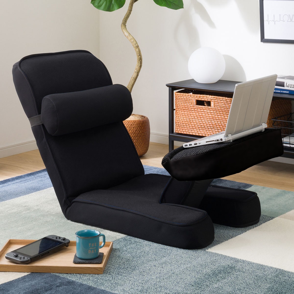 楽天市場】ゲーミング座椅子 専用テーブルカバー付(LC-B12TAB) グレー