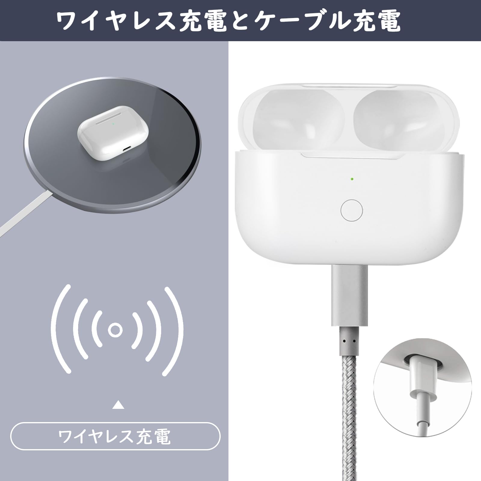楽天市場】【送料無料】Podick 充電ケース、Airpods Pro 第1世代&第2