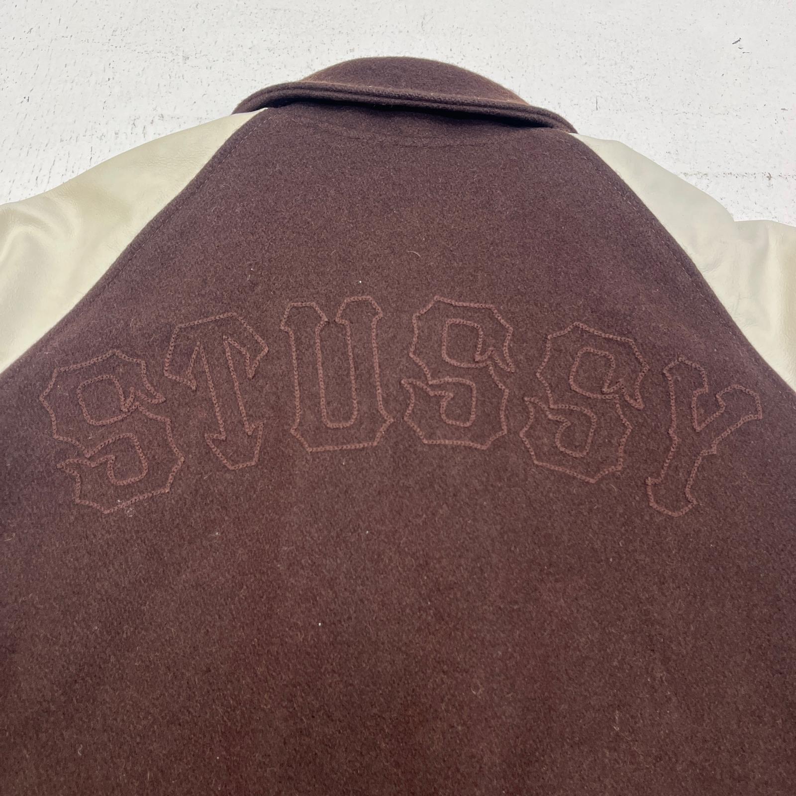 楽天市場】【中古】STUSSY | ステューシー 25周年 スタジャン ブラウン