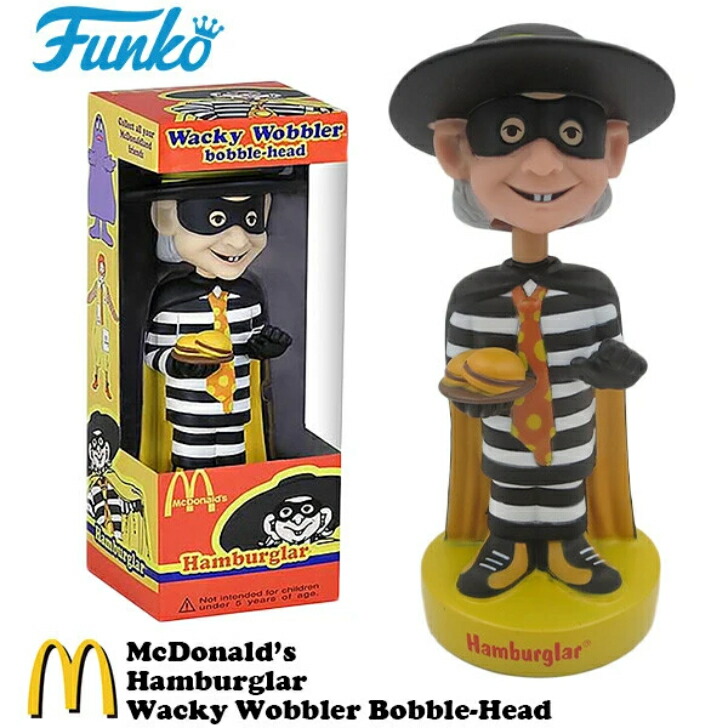 楽天市場】【 ハンバーグラー 】 McDonald's HAMBURGLAR Wacky Wobbler