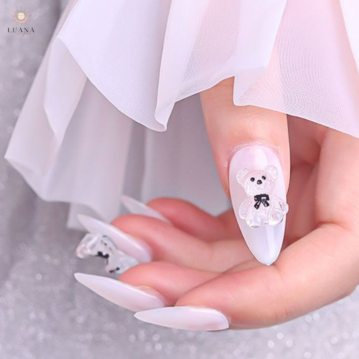 楽天市場】ポイント5倍ネイルパーツ くま クリア アニマル ベア ジェル