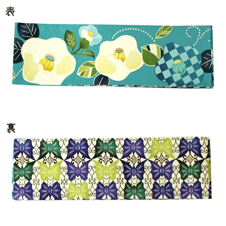 楽天市場】半幅帯 正絹 長尺 WAKKA リバーシブル 日本製 細帯 (椿姫