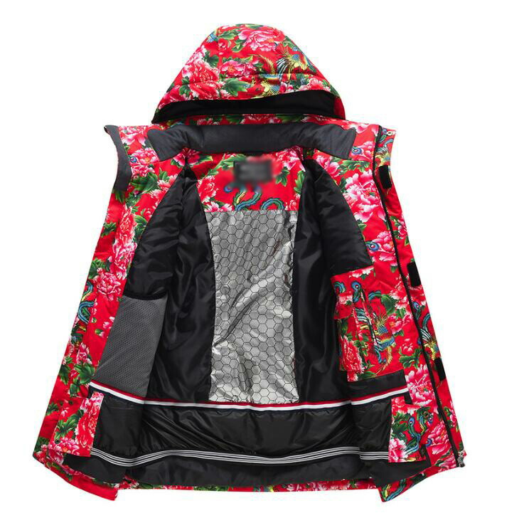 E1816 PICTURE ピクチャー スキーウェア 上下セット 花柄 スノボー 花