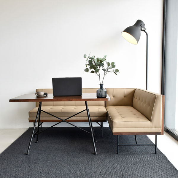 楽天市場】GART ニム カウチソファ 左肘 W1360×D610×H740mm ブラウン