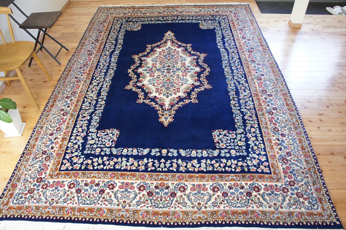 楽天市場】ペルシャ絨毯 【本物イラン産】 ペルシャ絨毯 ケルマン産