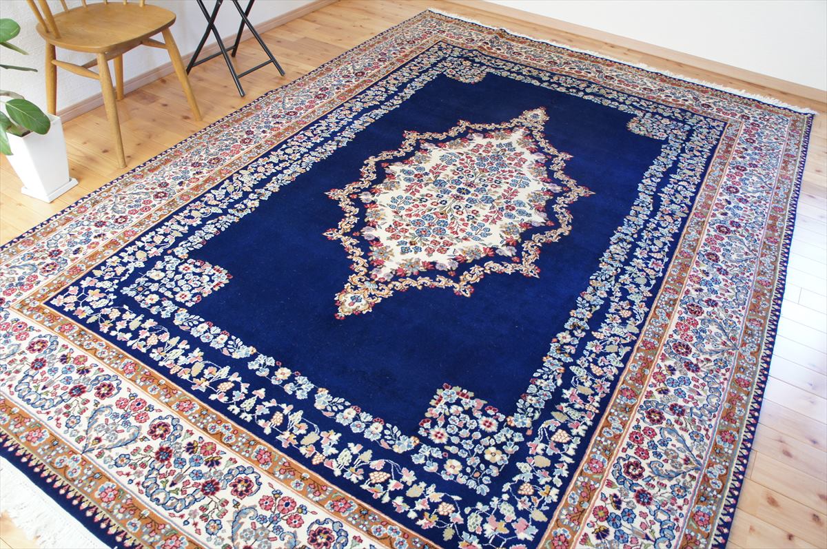 楽天市場】ペルシャ絨毯 【本物イラン産】 ペルシャ絨毯 ケルマン産