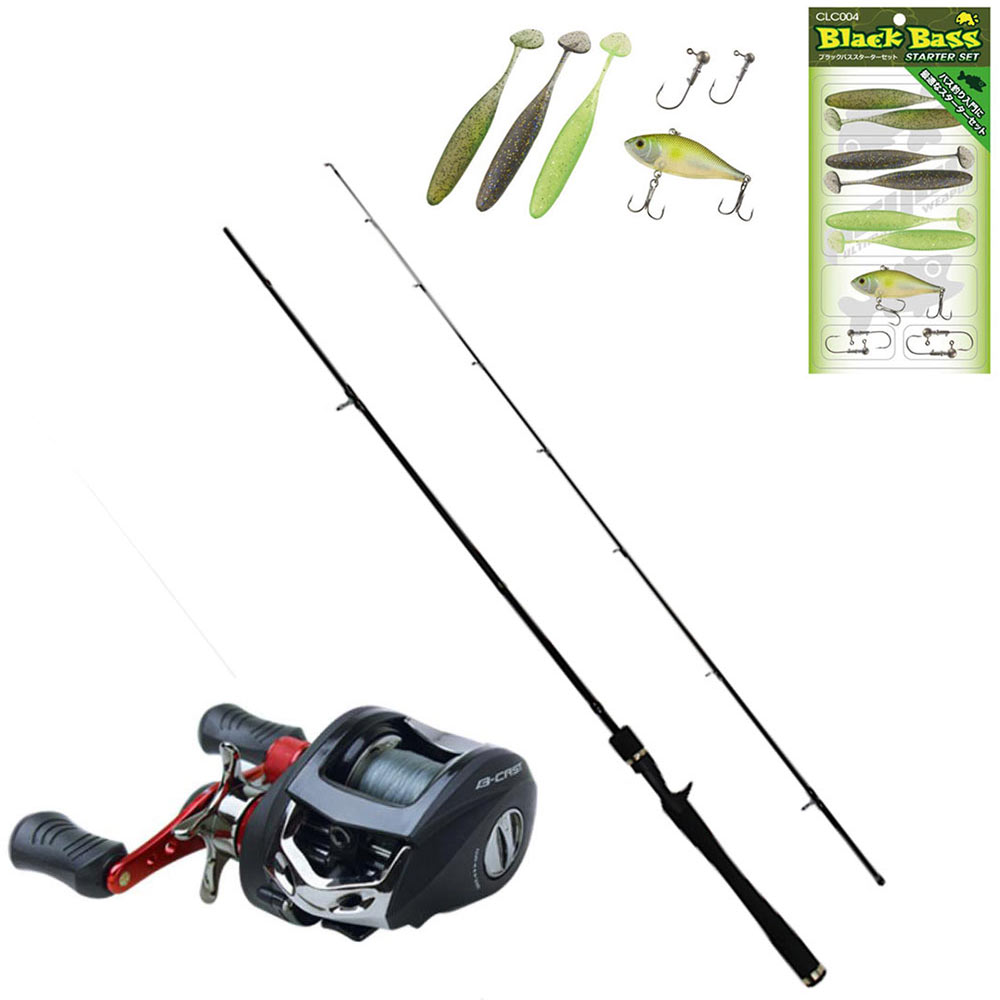 楽天市場】ブラックバス釣りフルセット ベイト (bassset-08)｜ベイト