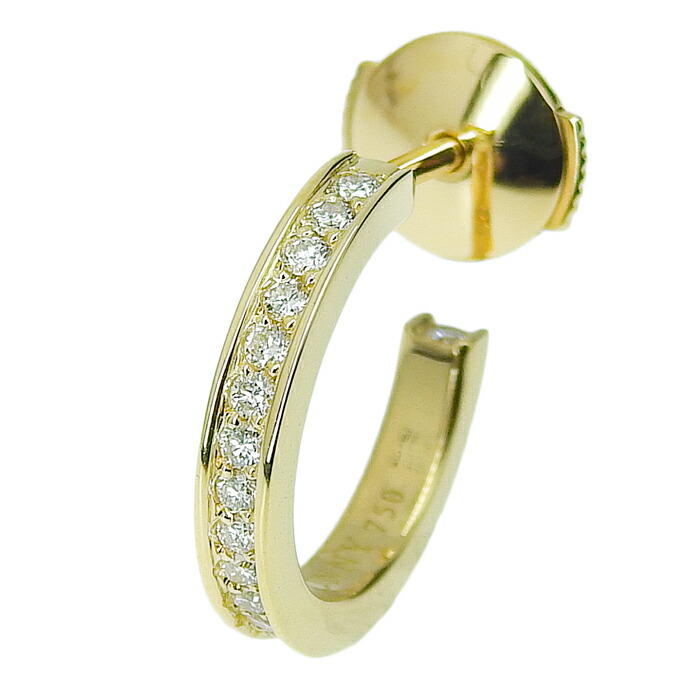 楽天市場】EYEFUNNY アイファニー フープ ダイヤ ピアス K18YG 750