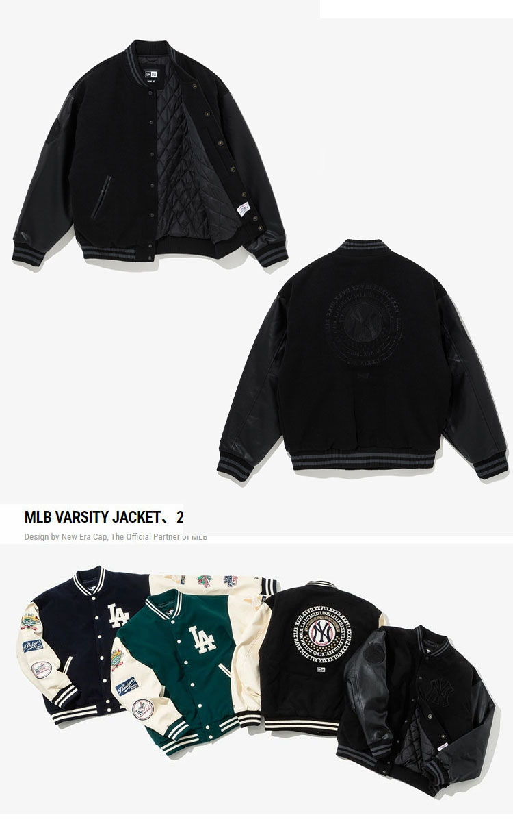 楽天市場】NEWERA ニューエラ スタジャン ブルゾン AP MLB VARSITY