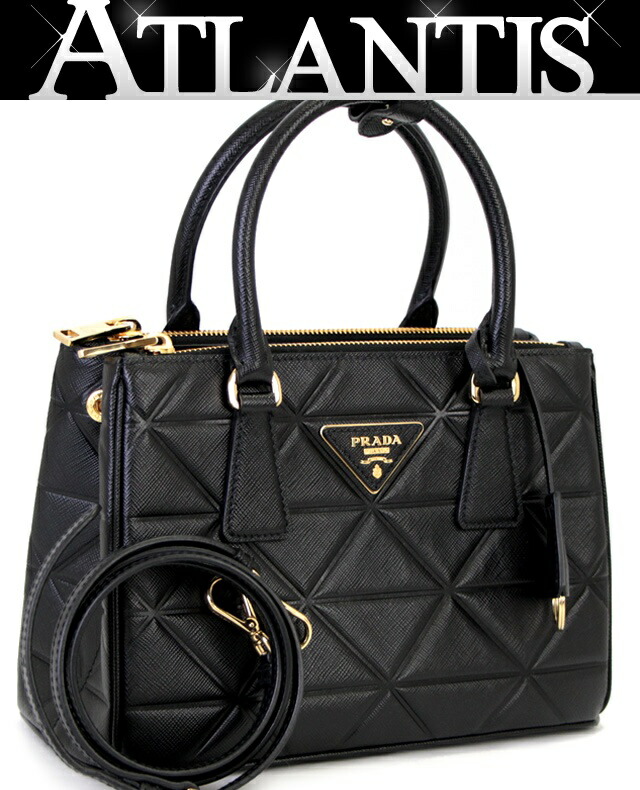 楽天市場】極美品 プラダ PRADA ガレリア スモール 三角ロゴ 2WAY