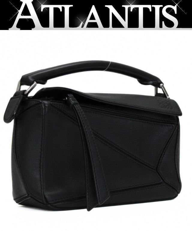 楽天市場】ロエベ LOEWE パズルバッグ 2WAYバッグ ミニ レザー 黒