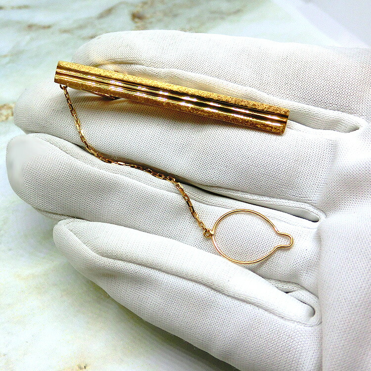 楽天市場】【半額】 ネクタイピン 18金 K18 タイ留め 地金 ゴールド