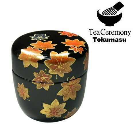 楽天市場】【茶道具/なつめ茶器】 螺鈿入り 紅葉蒔絵 中棗 亮斎 木製本