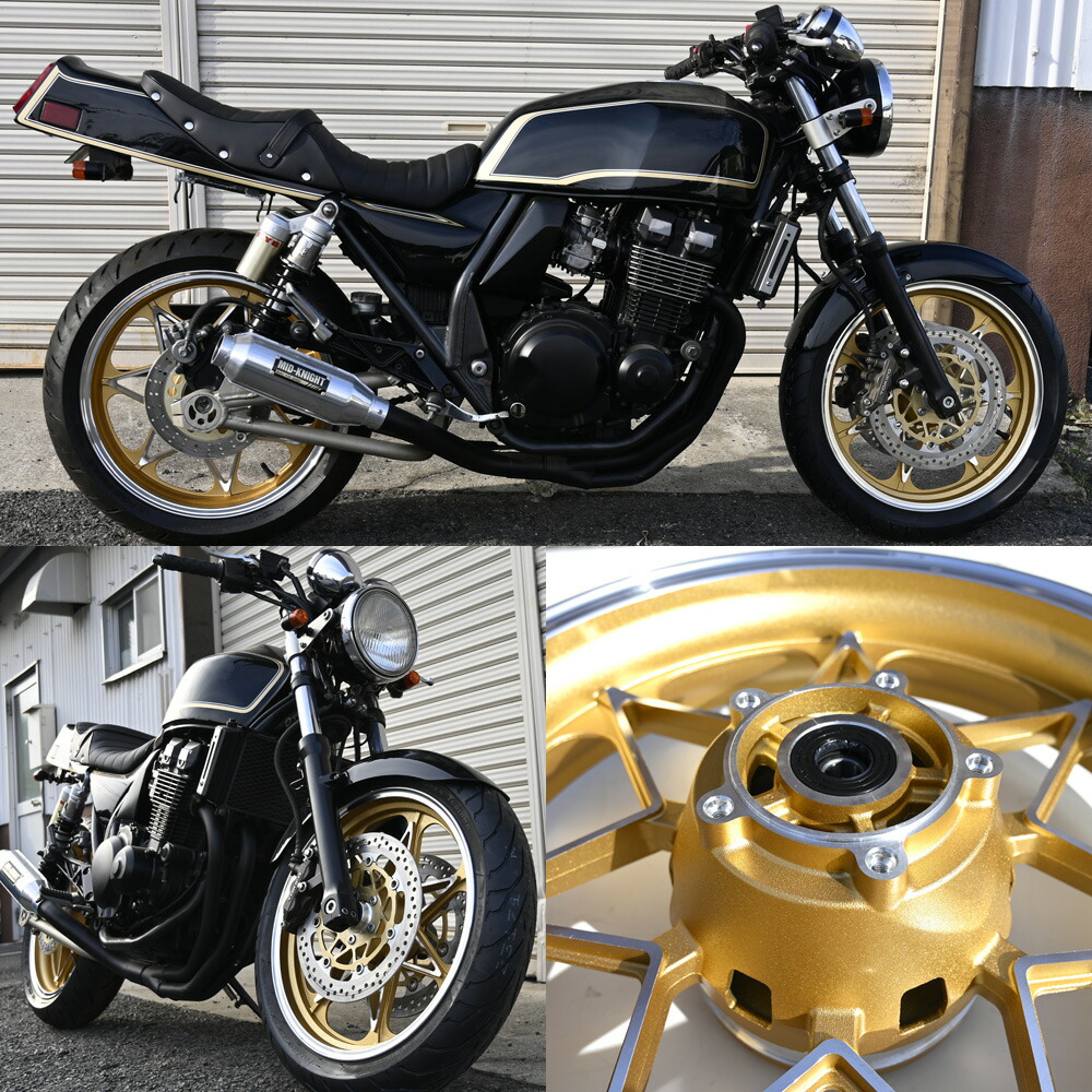 楽天市場】ZRX400 ZRX400II キャストホイール ゴールド セブン 前後18