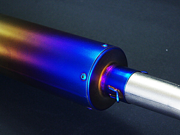 楽天市場】エイプ50 エイプ100 フルエキマフラー チタンブルー