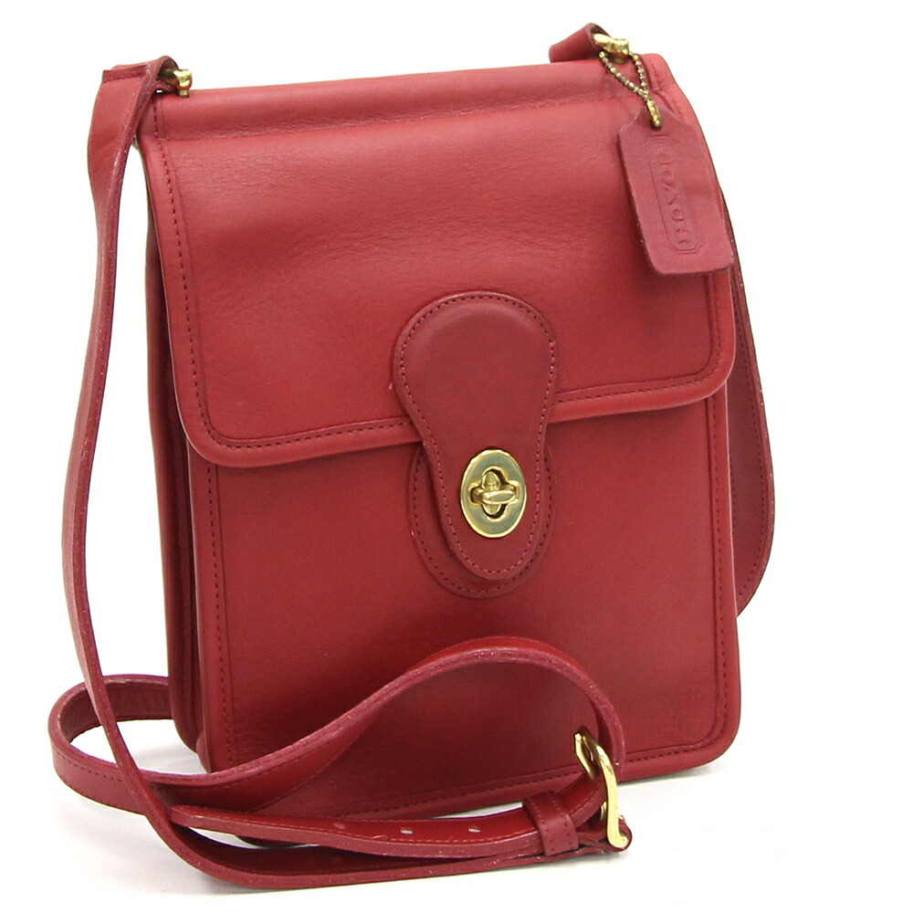 楽天市場】コーチ ショルダーバッグ 9930 レッド 中古 斜め掛け 肩掛け