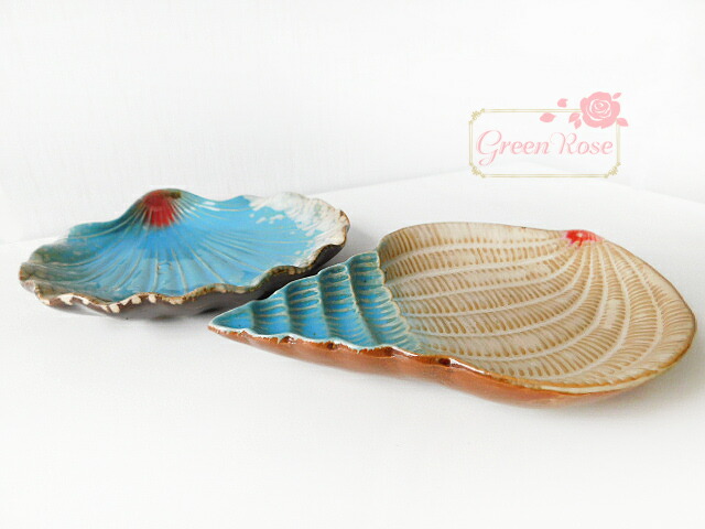楽天市場】貝殻 陶器製 小物入れ 器 二枚貝 巻貝 1個 お皿 パーツ 小物