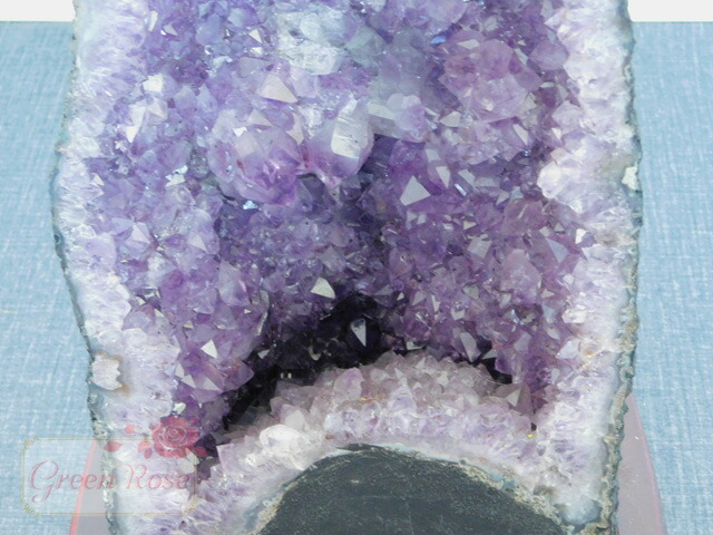 楽天市場】天然石 アメジスト ドーム クラスター パワーストーン 紫