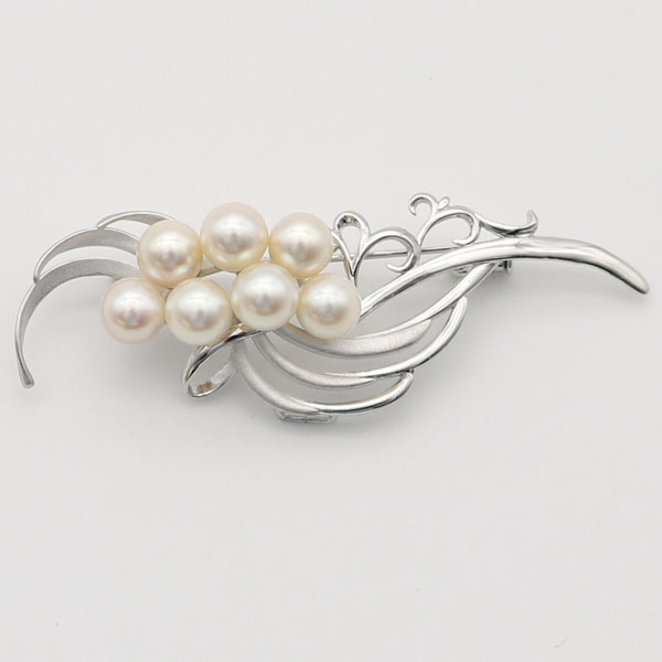 楽天市場】真珠 パール ブローチ あこや真珠 パールブローチ デザイン