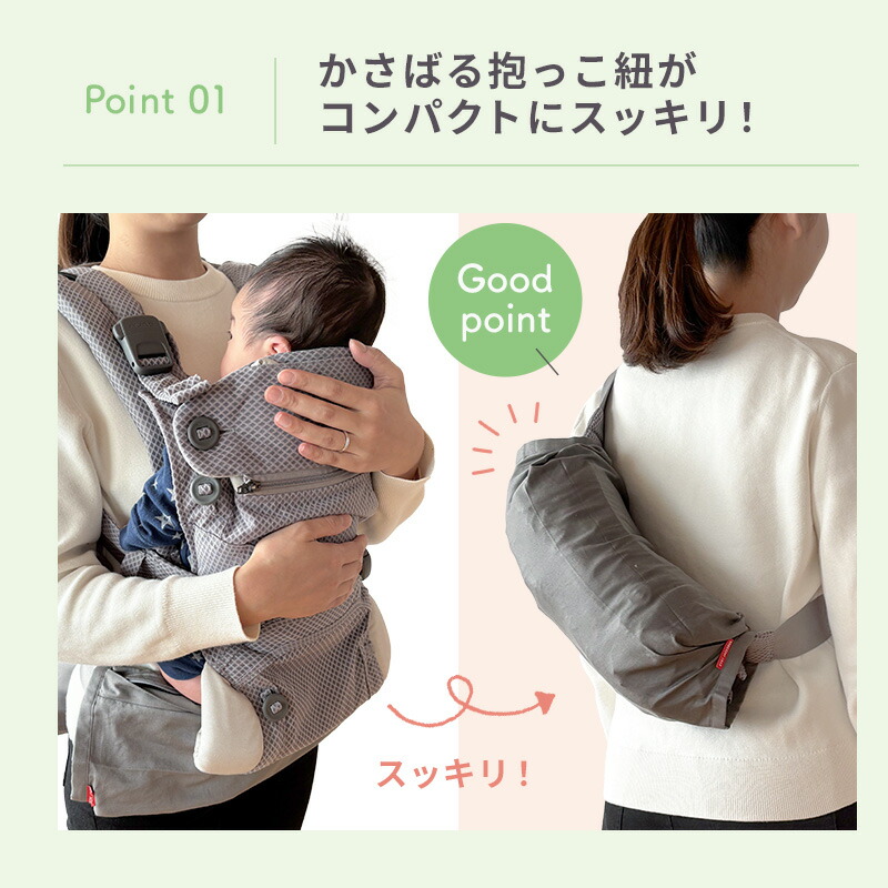 楽天市場】抱っこひも 収納カバー コンパクト 日本製ファスナー仕様