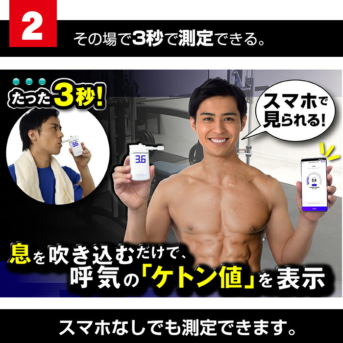 楽天市場】糖質制限 脂肪 燃焼 可視化 KETOSCAN ケトスキャンmini 男性