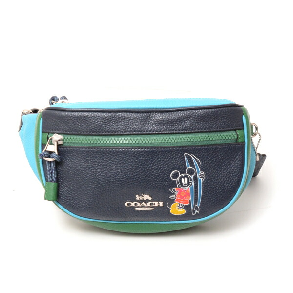 楽天市場】コーチ バッグ レディース ウエストバッグ サーフミッキー