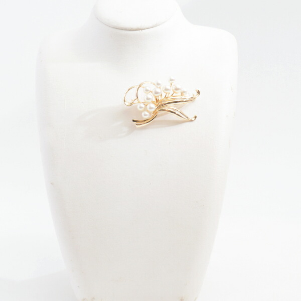 楽天市場】ミキモト ブローチ レディース リーフモチーフ 11Pパール