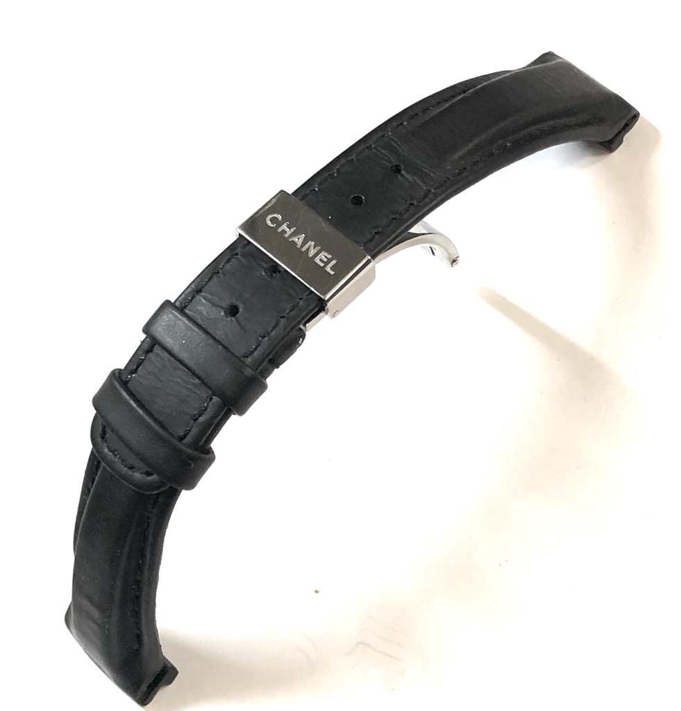 楽天市場】シャネル 時計用 レザー ベルト ブラック 16mm