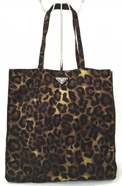 楽天市場】新品同様 プラダ トートバッグ エコバッグ レオパード