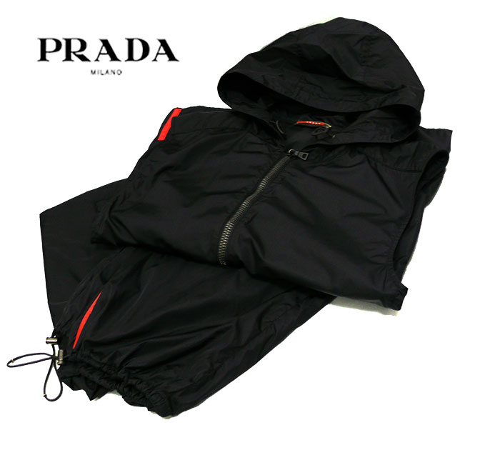 楽天市場】【PRADA】プラダ スポーツ セットアップ フーディーベスト