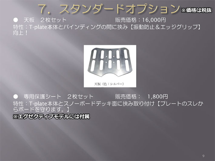 楽天市場】T-PLATE スノーボード ADVANCED MODEL SET アドバンスド