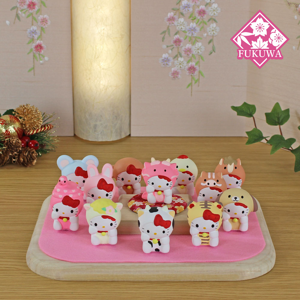 タグ付き サンリオ ハローキティ 正月干支飾り午・馬・2002 タグ付き