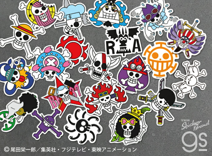 楽天市場】ONE PIECE ワンピースステッカー OPS78 エース海賊旗 S