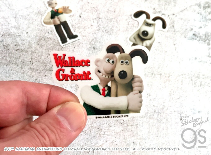 楽天市場】【12種セット】 ウォレスとグルミット クリアミニステッカー