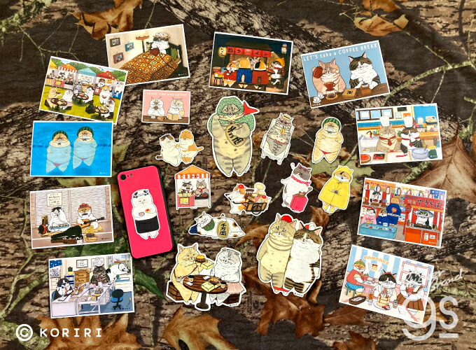 楽天市場】世にも不思議な猫世界 クロス素材ステッカー COFFEE PINK