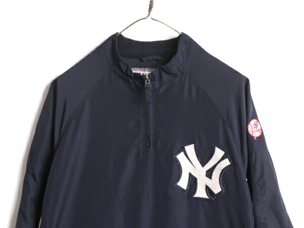 楽天市場】MLB オフィシャル Majestic ヤンキース ハーフジップ