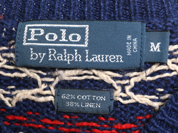 楽天市場】90s ポロ ラルフローレン ノルディック ニット セーター