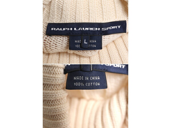 楽天市場】ラルフローレン タートルネック コットン ケーブル ニット