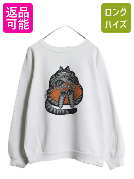 楽天市場】90s USA製 クリバンキャット プリント スウェット メンズ