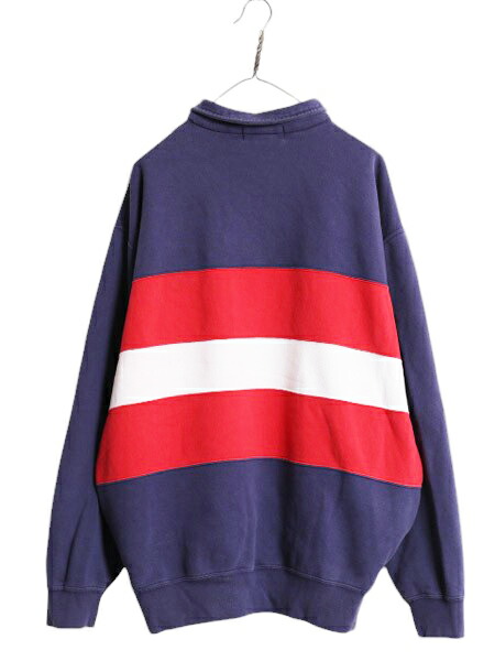 楽天市場】90s ポロ ラルフローレン ボーダー ハーフジップ スウェット