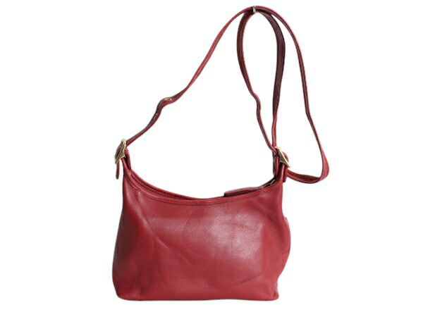 楽天市場】オールドコーチ 本革 レザー ミニ ショルダー バッグ 赤