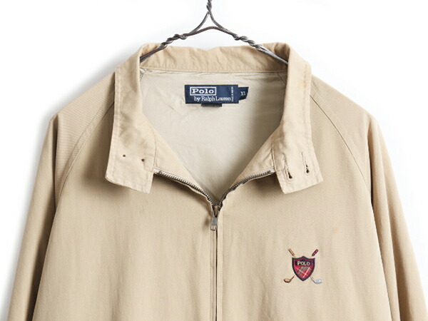 90s POLO GOLFポロゴルフXLハーフジップラルフローレンベージュ 楽天