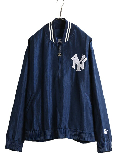 楽天市場】90s USA製 MLB スターター ヤンキース ハーフジップ