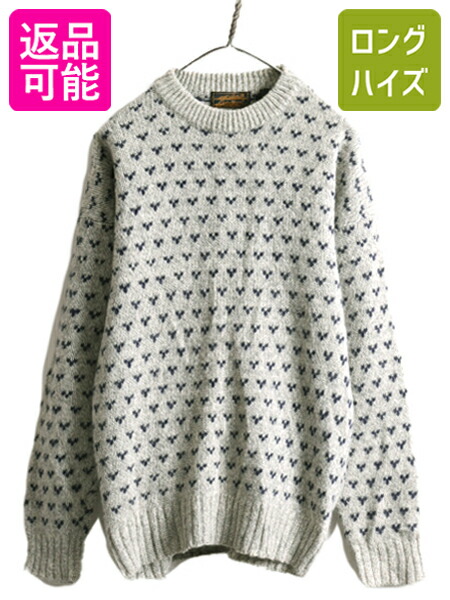 楽天市場】90s エディーバウアー バーズアイ ウール 二ット セーター