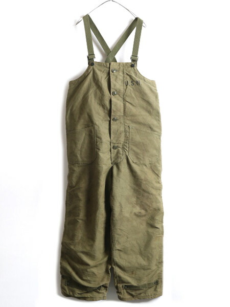 楽天市場】40s ☆ US NAVY 米軍実物 N-1 デッキ パンツ MEDIUM / 古着