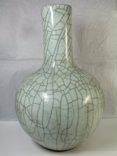 楽天市場】□龍香堂□☆【中国骨董品】哥窯（かよう）「細首花瓶