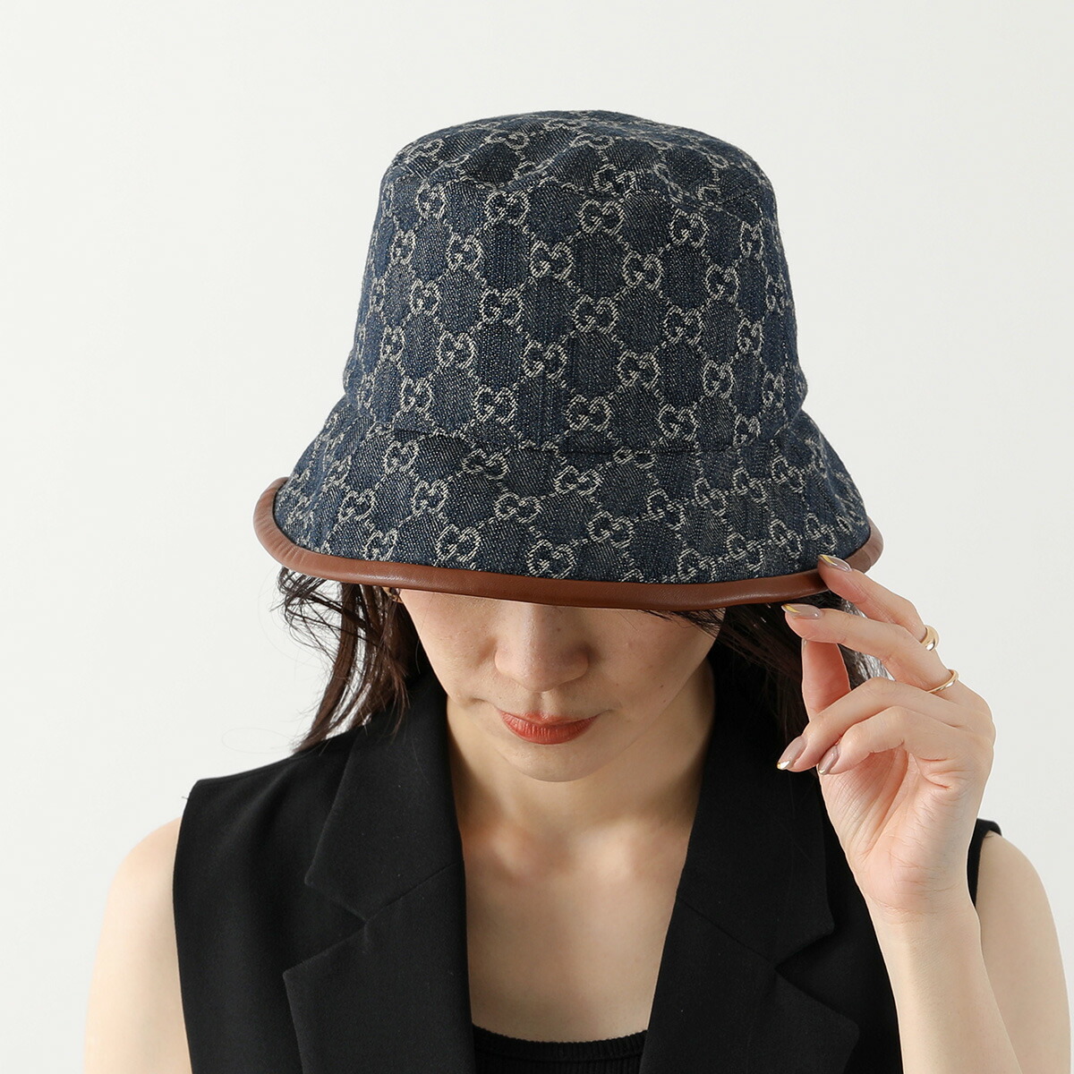 GUCCI ブラック バケットハット ジャンボGG サイズS GUCCI ブラック