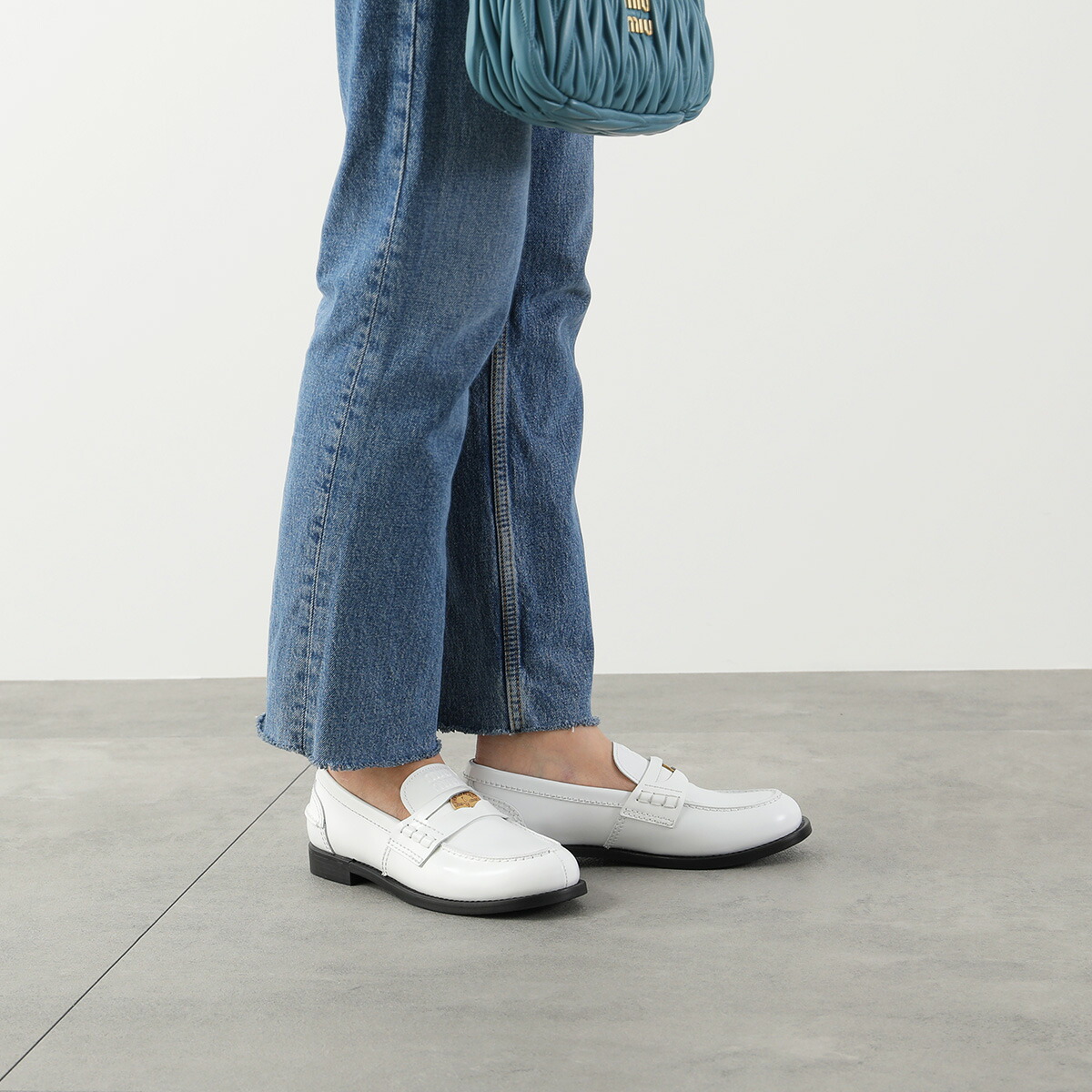 楽天市場】MIUMIU ミュウミュウ ペニーローファー 5D773D ULX