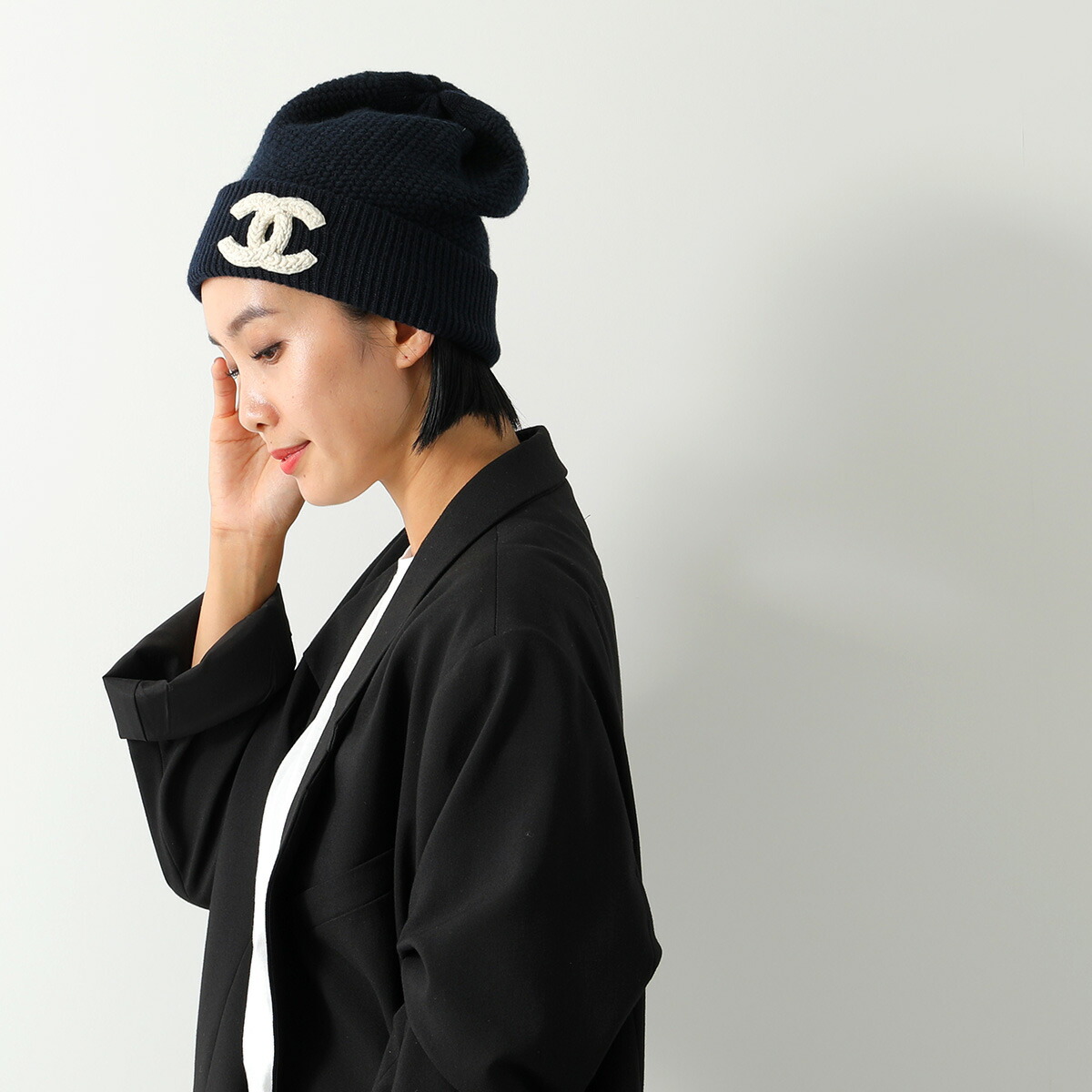 楽天市場】CHANEL シャネル ニット帽 AA9257 B13357 レディース